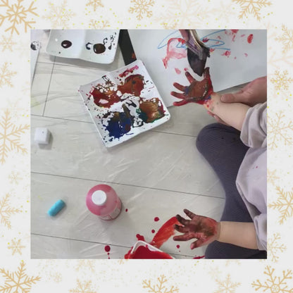 2023.12【1～3歳対象】BabyArt 小麦粉絵の具であそぼう♫　~We Wish You a Merry Christmas！~＠横浜ランドマークプラザ