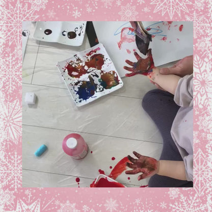 2023.12【1～3歳対象】BabyArt 小麦粉絵の具であそぼう♫　~We Wish You a Merry Christmas！~＠マザーズ銀座校